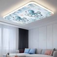 thumbnail image 2 of Fluorescent Light Covers 1 Pack 4x2 ft Octopus Ceiling Light Covers Blue Starfish Shell Coral Light Filters for Classroom, Office & Home, Drop Ceiling Light Covers, 2 of 8