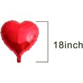 thumbnail image 2 of 50 globos de Mylar con forma de corazón, color rojo, 18.0 in, para decoración de fiesta de cumpleaños, día de San Valentín, decoración de boda, compromiso, vacaciones (rojo), 2 of 5