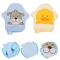 thumbnail image 5 of MOVTOTOP 2Pcs Printed Baby Bath Mitts Washcloths Scrubber Cartoon Towels Scrubbers, 5 of 5