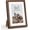 USA-Sourced Walnut Wood, variant on 4x6 Picture Frame, Oak Wood 4 by 6 Frames for Tabletop & Wall Display, 4x6 Picture Frame Matted to 3.5x5, Rustic Wood 4 x 6 Photo Frames with Tempered Glass