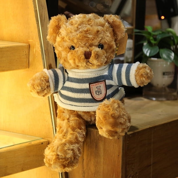 Regalo de cumpleaños al por mayor del juguete de la felpa del peluche de la muñeca del oso del suéter recto de la fábrica - generación de la pieza