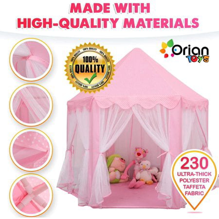 Orian Princess Castle Playhouse Tent for Girls with LED Star 