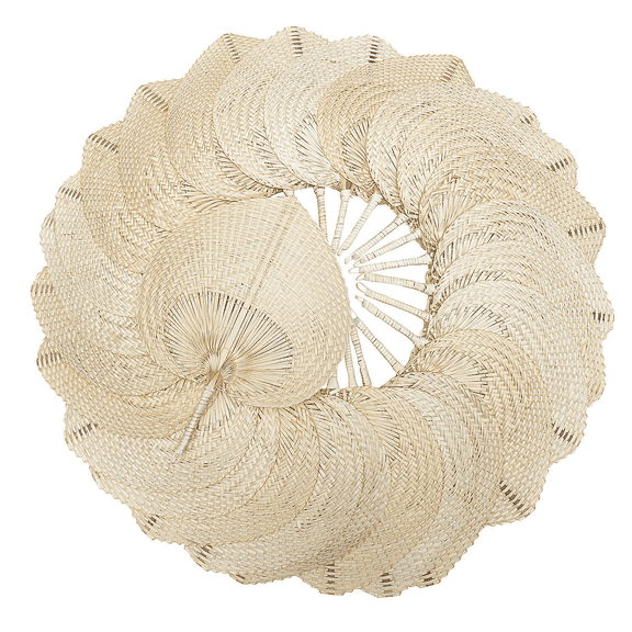 Bulk Bamboo Hand Fans, Party Supplies, Luau, 72 Pieces