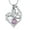 Steel/Purple, variant on Personalize I Love You Forever Ever - Stainless Steel Heart Urn Pendant Necklace for Cremation Ashes Keepsake Memorial Jewelry