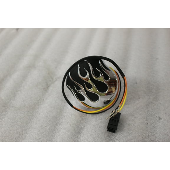 NEW OEM HARLEY LED FUEL GAUGE, MIDNIGHT FLAMES  75345-10A  SOFTAIL DYNA ROADKING