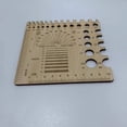thumbnail image 2 of Essential Template  Braided Rope Wooden Wrapping Embroidery Thread Measure Rule Knitting Needle Gauge Spinners Yarn Measuring Tools B, 2 of 8