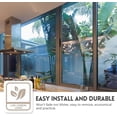 thumbnail image 6 of BSHAPPLUS® 17.7" x 98" One Way Window Film,Privacy Mirror Tint Window Film,One Way Mirror Film Daytime Privacy,Static Non-Adhesive Heat Control Anti UV Window Tint for Home Office and  Auto, 6 of 11
