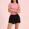 thumbnail image 5 of Wutalume Jeans for Women Plus Size Denim Shorts, Stretch Slim Fit Jean Shorts with Versatile Wash for Summer Casual Style,Black L, 5 of 5