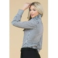 thumbnail image 2 of Striped Blouse w/Collar Tie, 2 of 4
