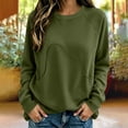 thumbnail image 6 of Sweatshirts for Women Oversized Round-Neck Shirts Fall Fashion Outfits 2026 Casual Sweaters Tops Fleece Workout Fall Outfits & Winter Clothes, 6 of 6
