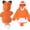 C-Orange 392, variant on DHFJKG Child Hoodies For Boy Girl Animals Shape Ears Hooded Long Sleeve Pocket Sweatshirts Pullover With Tail Cute Comfort Tops