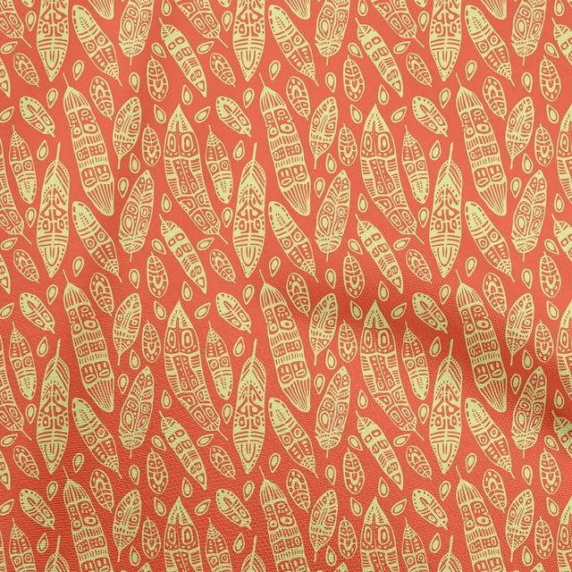 oneOone Rayon Orange Fabric African Sewing Craft Projects Fabric Prints By Yard 56 Inch Wide