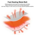 thumbnail image 2 of Portable Cordless Heating Pad Belt Electric Waist Belt, 2 of 5