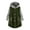 Army Green, variant on Bed Jackets For Women Plus Size Fuzzy Fleece Jacket Cozy Button Hooded Jackets Plush Sherpa Coat Long Sleeve Sweater Cardigans