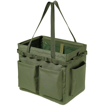 

Multifunctional Storage Toolbox Camping Bbq Gas Tank Large Capacity Storage Bag Armygreen