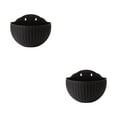 thumbnail image 4 of Maytalsory Wall Plastic Pot For Easy Installation And Wide Usage ABS Plastic Flowerpot Flower Pot Widely Used Drainage Black 2Set, 4 of 6