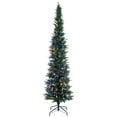thumbnail image 1 of Vickerman 5.5' x 21" Compton Pole Artificial Christmas Tree, Multi-colored Dura-Lit LED lights, 1 of 2