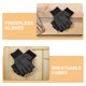 thumbnail image 3 of OULII 8Pares Guantes De Trabajo Sin Dedos Negro Antideslizante Para Jardinería Y Industriales, 3 of 8