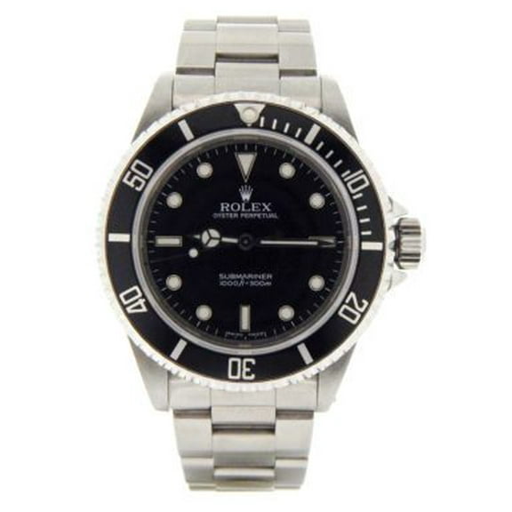 Pre-Owned Mens Rolex Stainless Steel Submariner Black 14060M