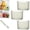 B(L), variant on Crystal Clear Freezer Storage Bins,Clear Bins for Organizing,Kitchen Storage Ice Box with Handles,for Chest & Upright Freezer to Frozen Food,Meat,Veggies & Fruits