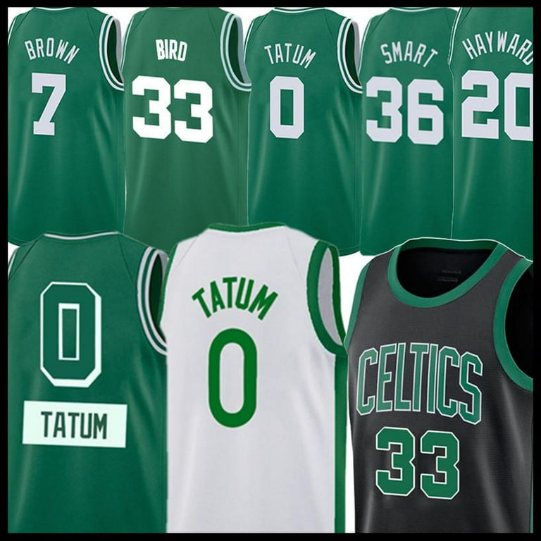 NBA_ Jayson 0 Tatum Jersey Marcus 36 Smart Larry 33 Bird Basketball Jerseys Jaylen 7 Brown Gordon 20 Hayward Black White Green Men S-XXL