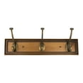 thumbnail image 2 of Amerock HR55656HGB-XCP10 Beveled Squared 18" Hook Rack Honey Pine / Gilded Bronze - pack of 10, 2 of 3