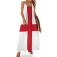 thumbnail image 2 of Flag of England (St. George's Cross) Sleeveless Dress beach dress women's luxury party dress, 2 of 6