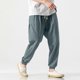 thumbnail image 5 of Ceisia Men's Breathable Loose Tapered Casual Pants with Elastic Drawstring Waist Light Blue M Gifts, 5 of 9
