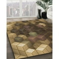 thumbnail image 2 of Ahgly Company Indoor Round Patterned Cinnamon Brown Area Rugs, 4' Round, 2 of 6