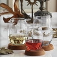 thumbnail image 2 of LAV Stemless 12-Piece 20 oz Clear Wine Glasses Party Set for Red and White Wine Beverages, 2 of 7