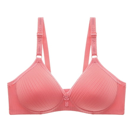 

CaComMARK PI Women s Bras Clearance Women s Plus Size Thin Bra Wireless Lace Embroidered Daily Lingerie Underwear Red