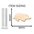 thumbnail image 2 of Unfinished Wood Mole Shape - Animal - Wildlife - Craft - up to 46" DIY 42" / 3/4", 2 of 3