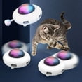 thumbnail image 1 of Jouet Chat Smart Teaser UFO Animaux Plateau Tournant Capture Formation Jouets USB Charge Teaser Chat Plume Interactive Auto, 1 of 5
