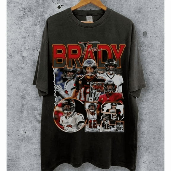 Vintage 90s Graphic Style Tom Brady T-Shirt, Tom Brady Tee, Retro Tom Brady.