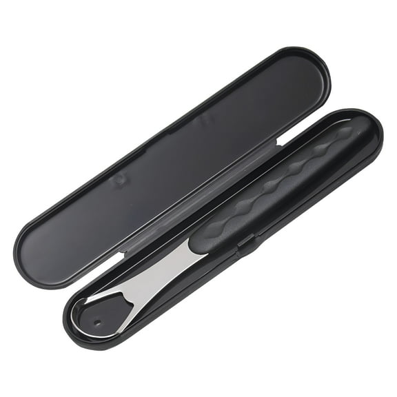 ACDANC Stainless Steel Tongue Scraper Double Sided Curved Shape Tongue Cleaner for Adults Kids Improve Oral Condition Reduce Bad Breath