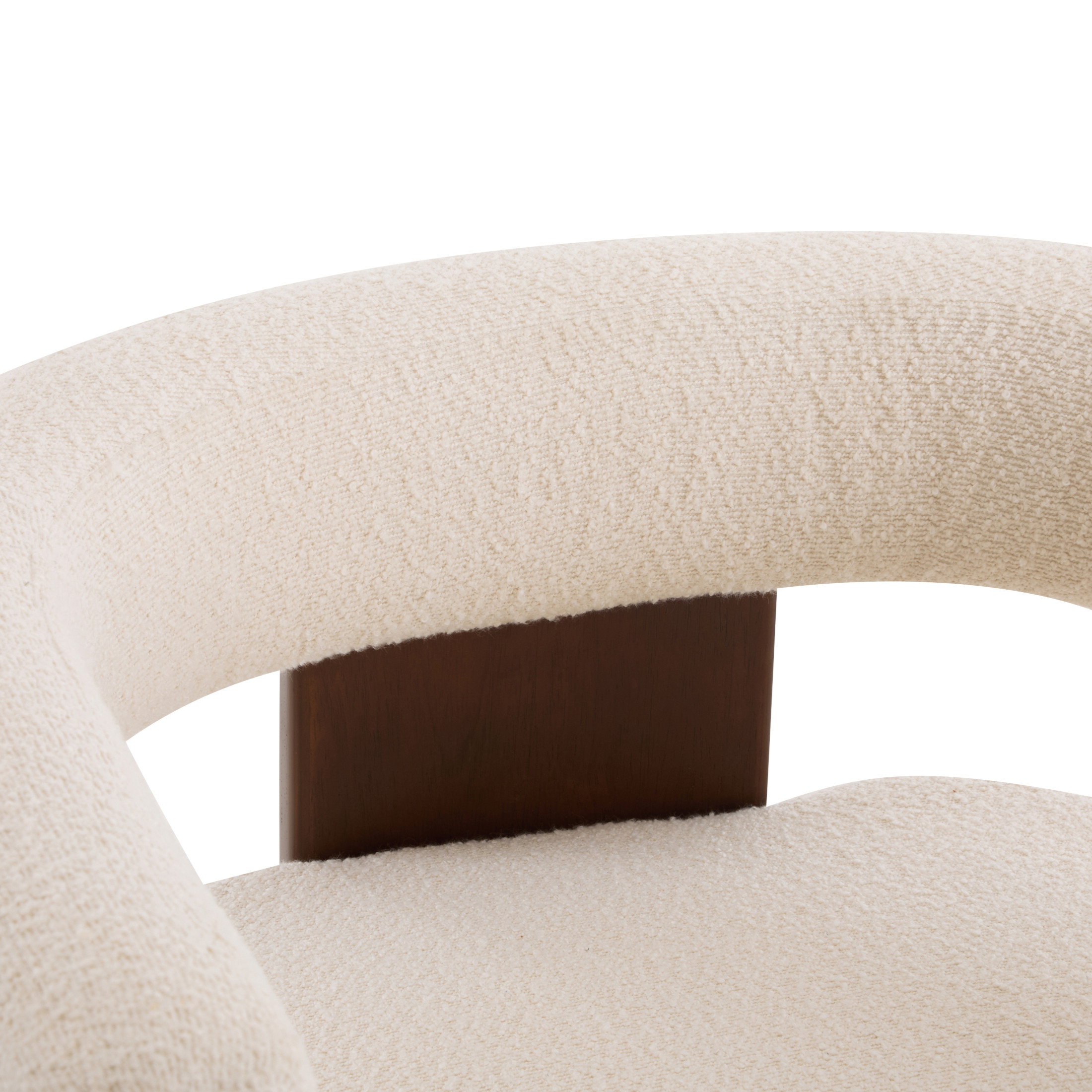 Christopher Knight Home Modern Boucle Upholstered Accent Armchair with Barrel Back, Wood Legs, Beige, Set of 2