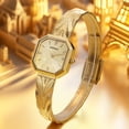 thumbnail image 5 of BERNY Small Gold Watches for Women, Dainty Luxury Diamond Dial, Stainless Steel Bracelet Watch, Fashion Ladies Analog Quartz Watch, Minimalist Waterproof Womens Wristwatch Gifts (Gold #1), 5 of 15