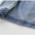 thumbnail image 4 of Godderr Kids Baby Toddler Boys Waistcoat for 4-8Y， Lapel Sleeveless Vest Jacket Cotton Pocket Spring Fall Denim Jacket Top, 4 of 6