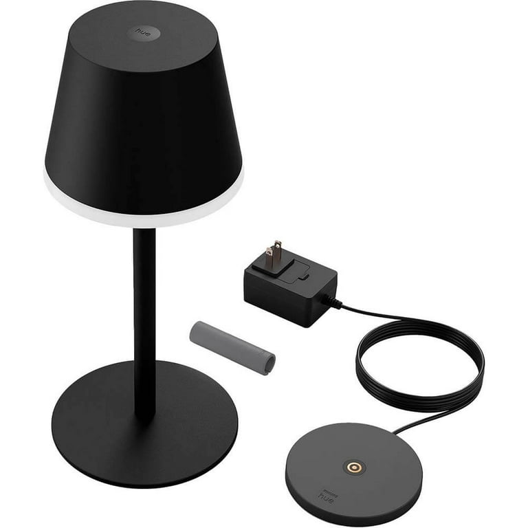 ontgrendelen Zwart passen Hue 576454 Philips Go Black Portable Table Lamp - Walmart.com
