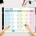 thumbnail image 4 of 2026 Large Desk Calendar and Wall Planner, 18 Months Jan 2026-Jun 2027, 22x17 in Grid for Family Schedule and Office Organization, Desktop Monthly Blotter Pad, 4 of 9