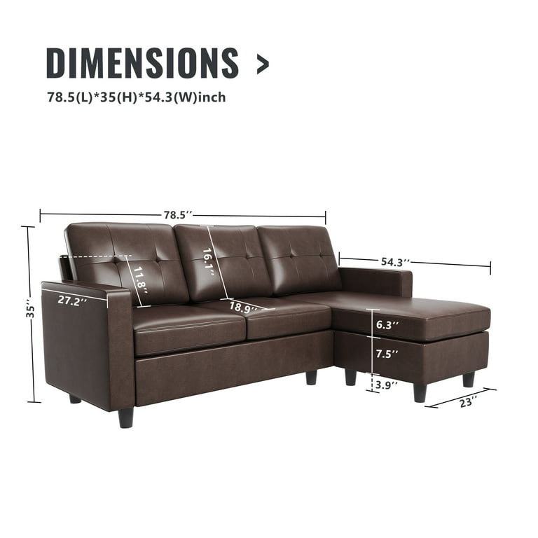 Small Scale Leather Sectional Sofa Matttroy