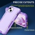 thumbnail image 4 of Allytech iPhone 14 Plus Cover, iPhone 14+ Case Cover, Heavy Duty Drop Protection Full Body Rugged Shockproof 3-Layer Military Protective Durable Case Cover for Apple iPhone 14 Plus 6.7" 2022, Purple, 4 of 8