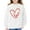 White, variant on YunPes Girls Cute Heart Print Sweatshirt Fall Winter Oversized Crewneck Pullover Tops Fleece Long Sleeve Loose Fit Sweater Shirt