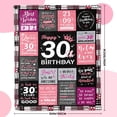 thumbnail image 5 of 30th Birthday Gifts for Women - 30th Birthday Decorations for Her - 30 Year Old Birthday Gifts - Happy 30th Birthday Gift Ideas for 30 Year Old Women - 1995 Birthday Decoration Throw Blanket, 5 of 7