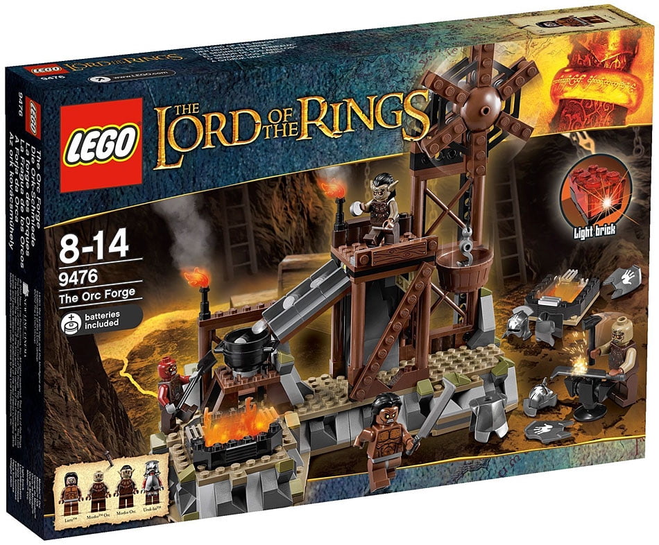 Zee olie Me LEGO The Lord of the Rings The Orc Forge Exclusive Set #9476 - Walmart.com