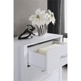 thumbnail image 2 of Hodedah Four Drawer Contemporary Wooden Chest in White Finish, 2 of 7