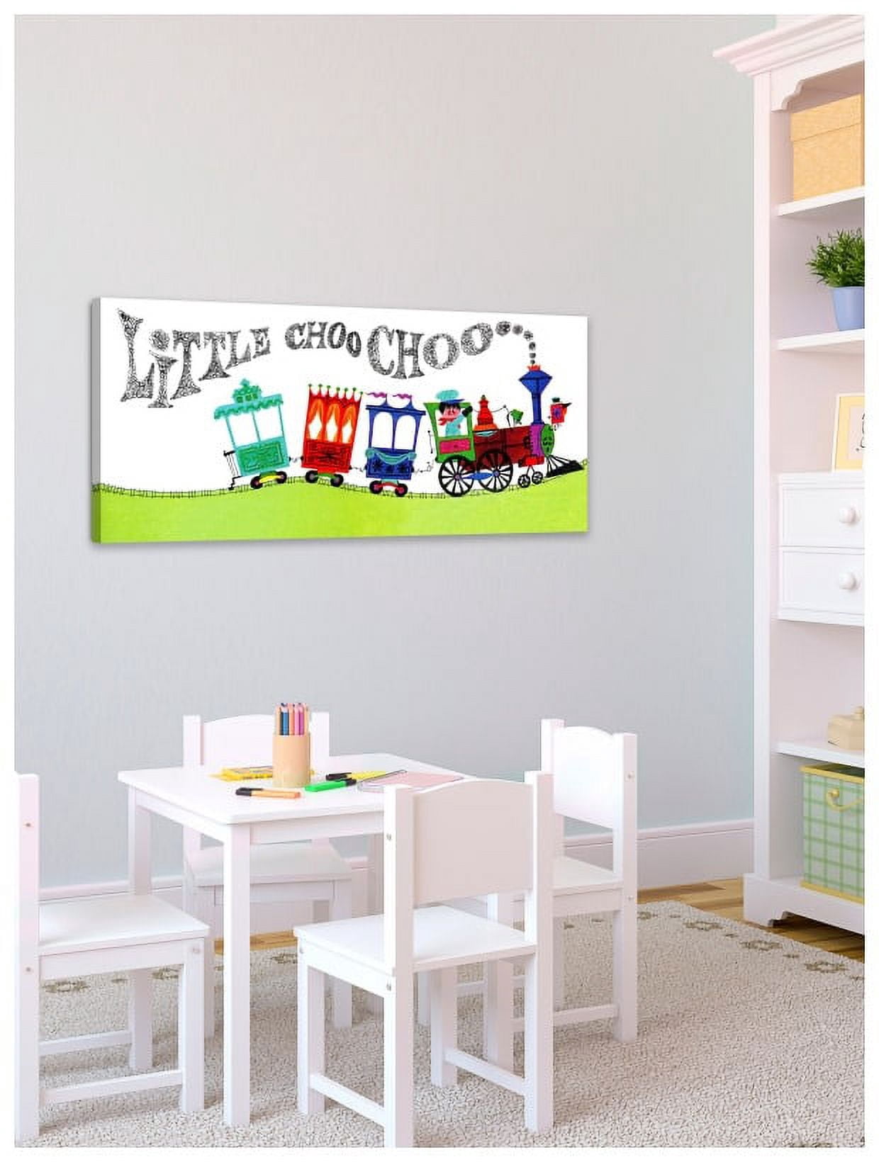 Marmont Hill Inc Marmont Hill 'Little Choo Choo' by Curtis Painting Print on Canvas - Multi-color