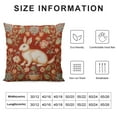 thumbnail image 6 of COMIO  Pillow Cover,Medieval Rabbit I French Modern Throw Pillow Case Modern Cushion Cover Square Pillowcase Decoration for Sofa Bed Chair Car 2pc, 6 of 6
