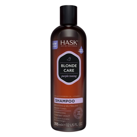 Hask Blonde Care Purple Toning Shampoo, 12 fl oz. - 2 Pack