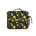 thumbnail image 3 of Softballs and Text Black Pattern Insulated Lunch Bag with Shoulder Strap and Bottle Holder,Bento School Lunch Bag Box,11x9.5x3.5 Inches, 3 of 5